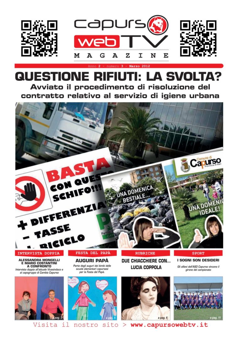 Capurso Web Tv Magazine n°3- Marzo 2012