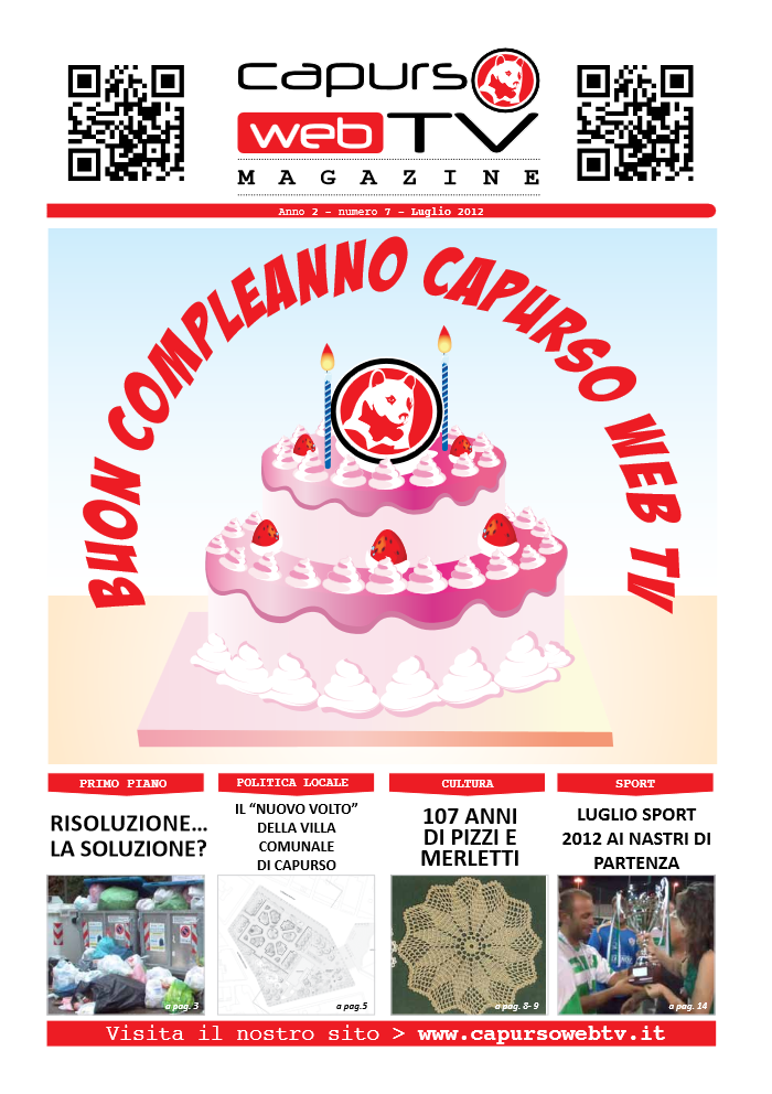 Capurso Web Tv Magazine – Anno 2 numero 7 – Luglio 2012