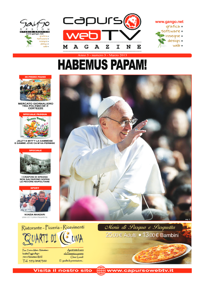 Capurso Web Tv Magazine – Anno 3 numero 3 – Marzo 2013