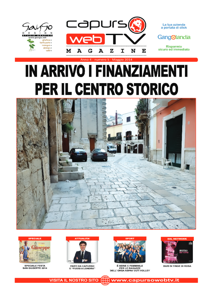 Capurso Web Tv Magazine – Anno 4 numero 5 – Maggio 2014