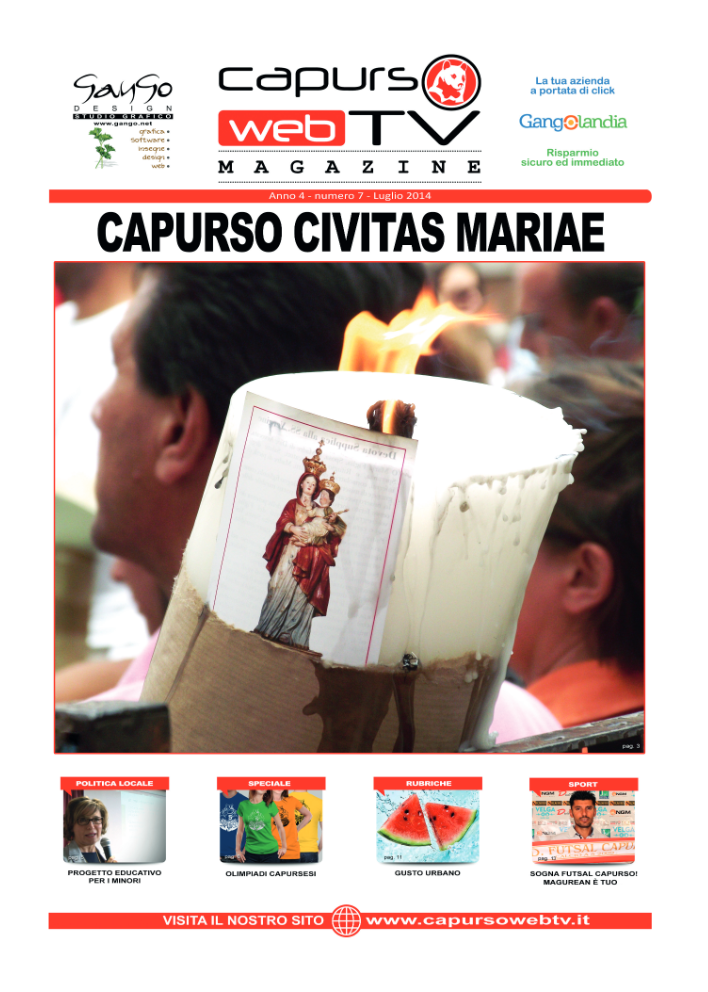 Capurso Web Tv Magazine – Anno 4 numero 7 – Luglio 2014