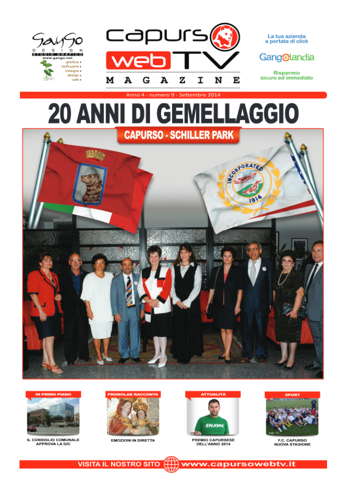 Capurso Web Tv Magazine – Anno 4 numero 9 – Settembre 2014