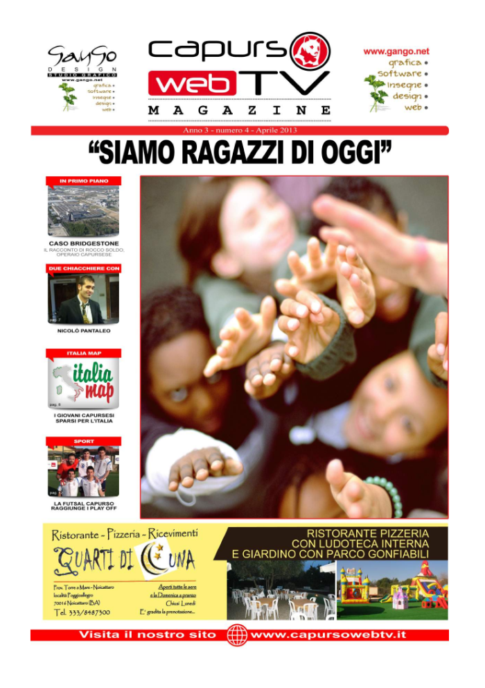 Capurso Web Tv Magazine – Anno 3 numero 4 – Aprile 2013