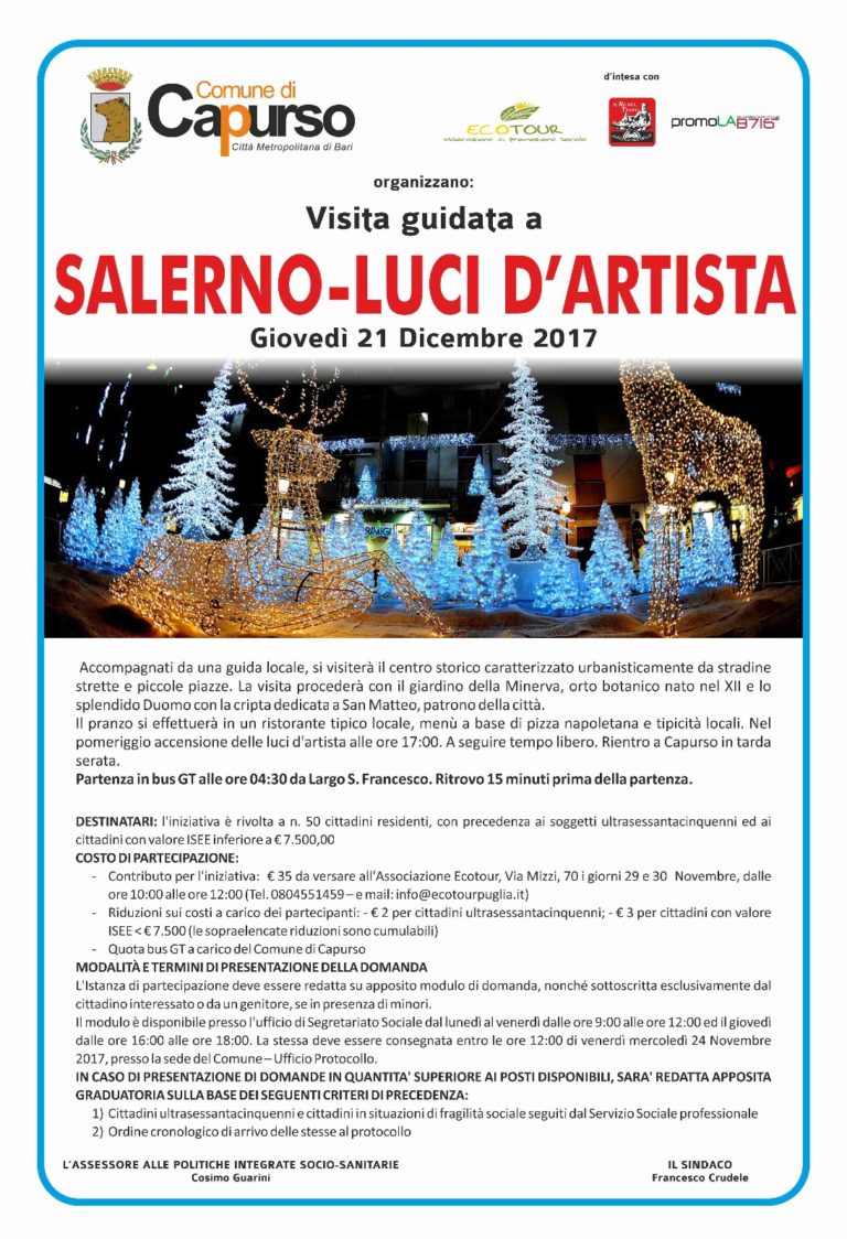 Visita a Salerno – Luci d’artista