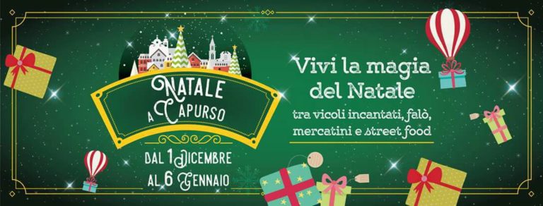 Natale a Capurso dall’1 dicembre al 6 gennaio. Tradizioni, mercatini, animazione e ricchi premi