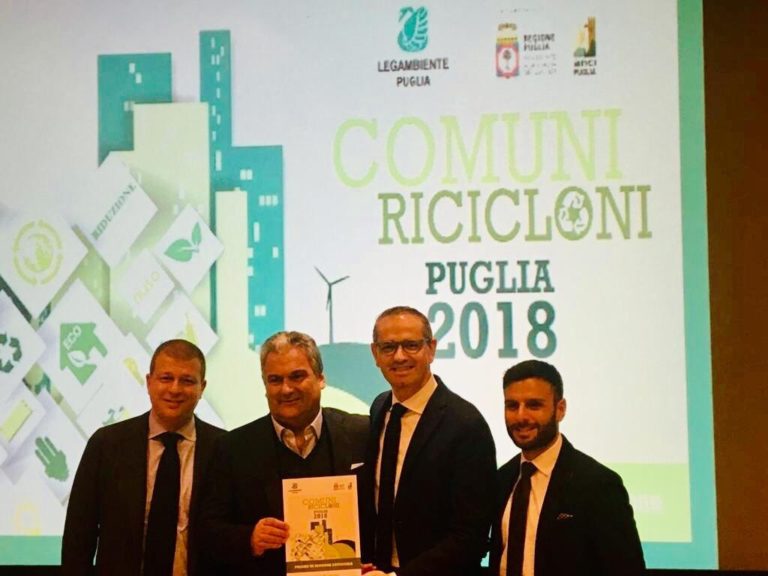 Comuni Ricicloni Puglia 2018 – 11^ edizione. Capurso riconferma il trend positivo