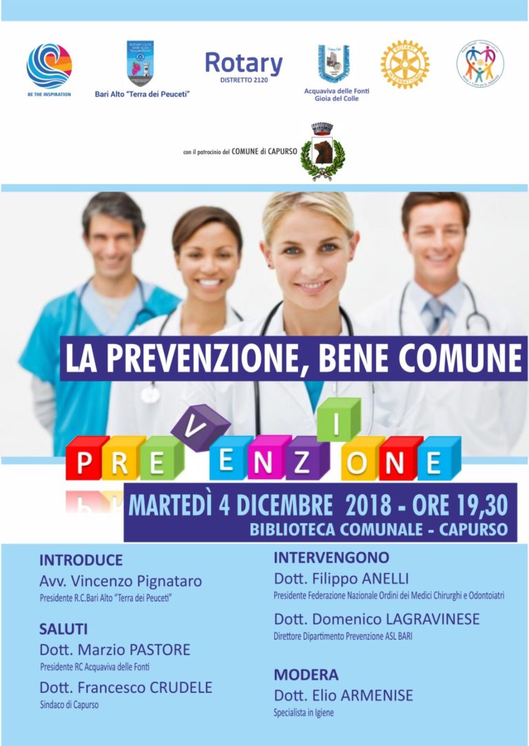 Prevenzione, Bene Comune