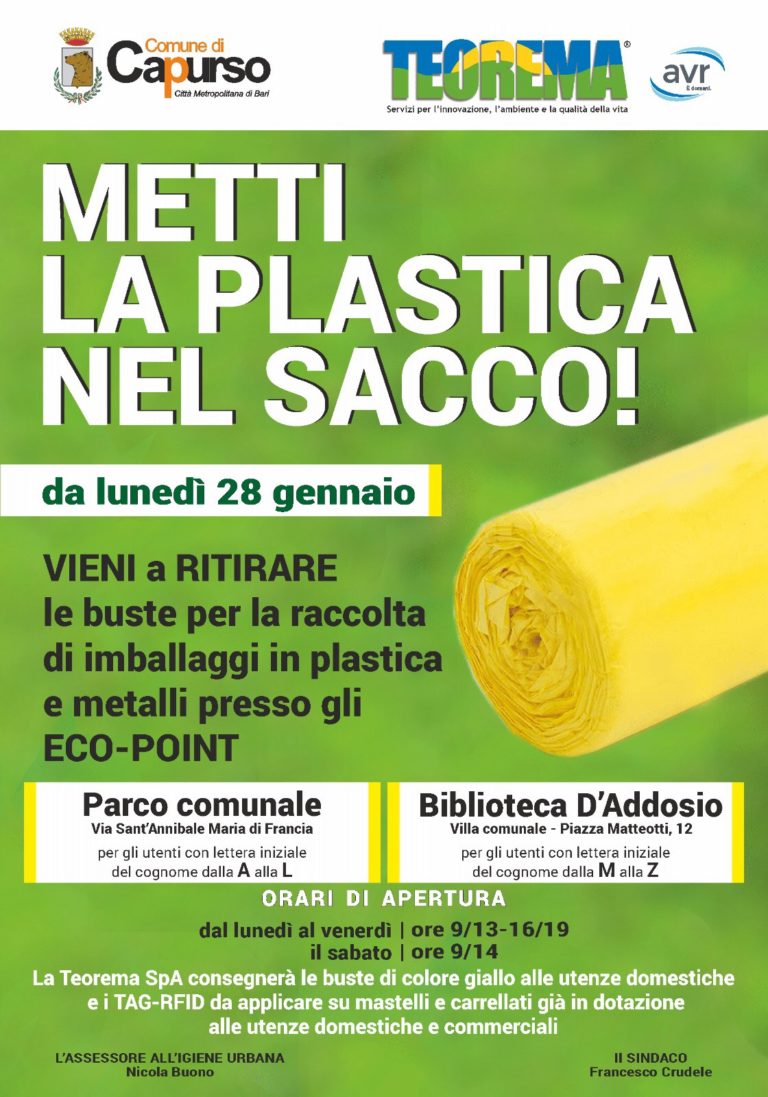 Igiene urbana | Metti la plastica nel sacco!