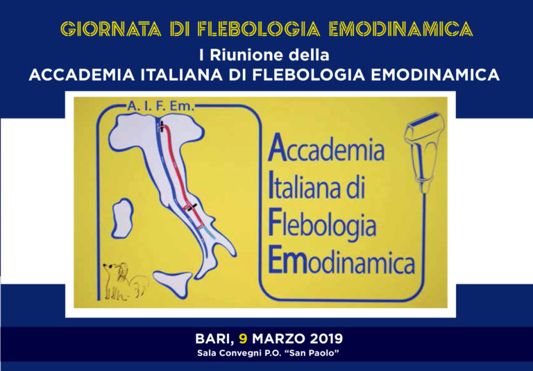 Giornata di flebologia emodinamica. Domani la prima riunione a Bari